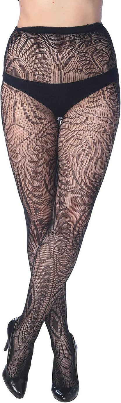 Fishnet Women'S Lace Stockings Tights Sexy Pantyhose Regular & plus Sizes (Pack of 6)