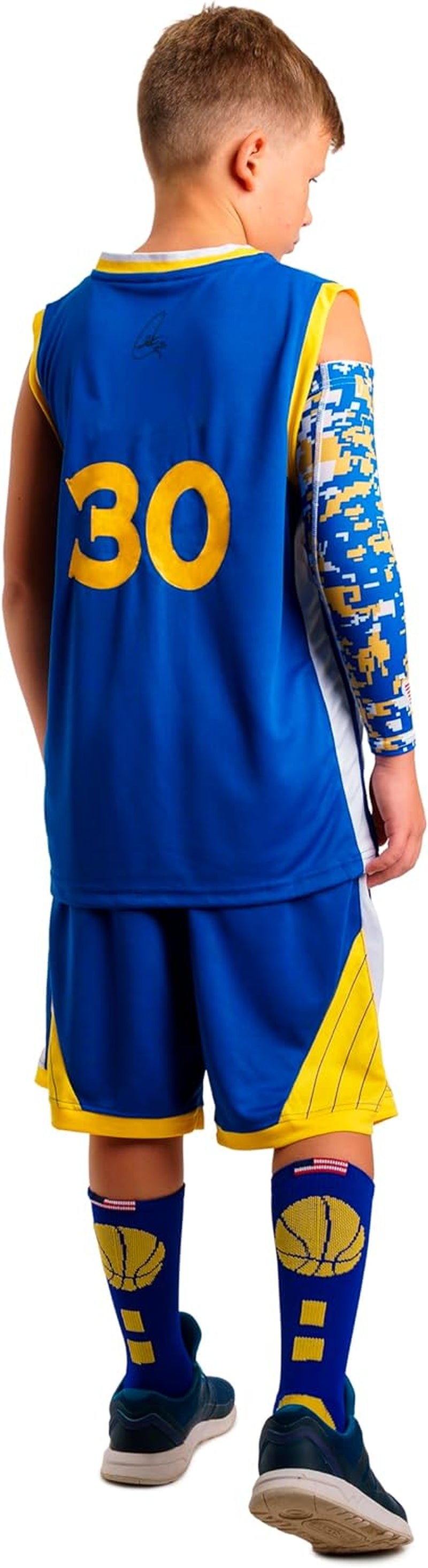 Basketball Socks for Men & Boys Crew Socks with Basketball Arm Sleeve - Made in USA